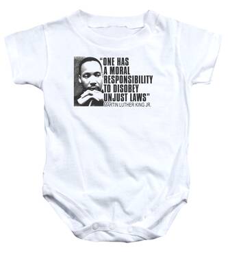 KinHui Elastic Black T Shirt for Baby MLK Onesies 